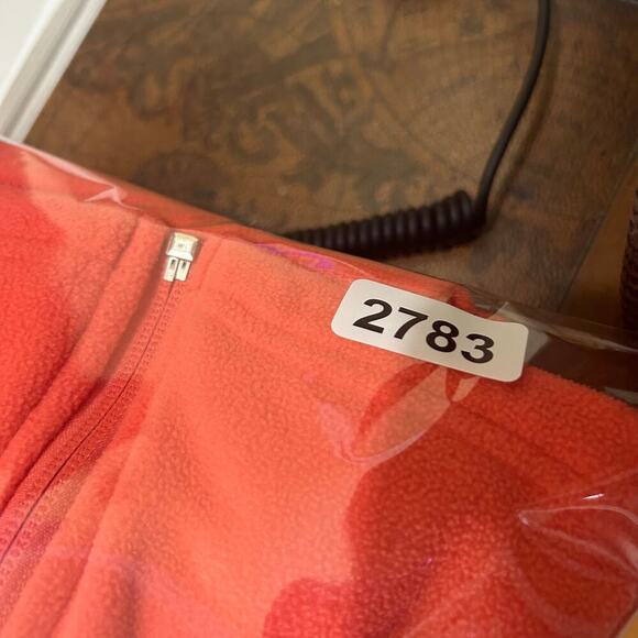 Columbia Jacket Womens S Orange Full Zip Long Sleeve Fleece Jacket Warm Soft - Picture 10 of 10